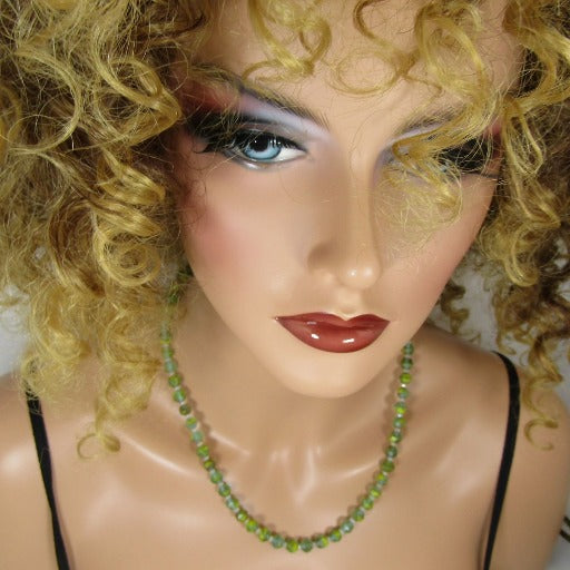 Classic Green Crystal Beaded Necklace  - VP's Jewelry