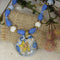 Handmade Blue & Yellow Artisan Pendant Necklace Golem - VP's Jewelry