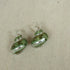 Green Turban Sea Shell Earrings Silver - VP's Jewelry
