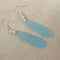 Long Teardrop Sea Glass Earrings