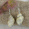 Cream Turban Sea Shell Earrings - VP's Jewelry