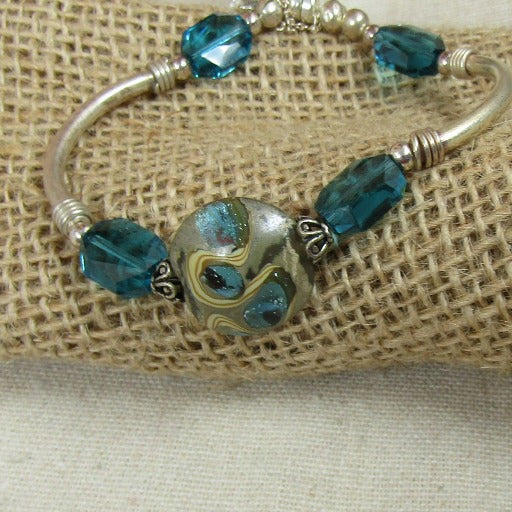 Turquoise Artisan & Noodle Bracelet - VP's Jewelry