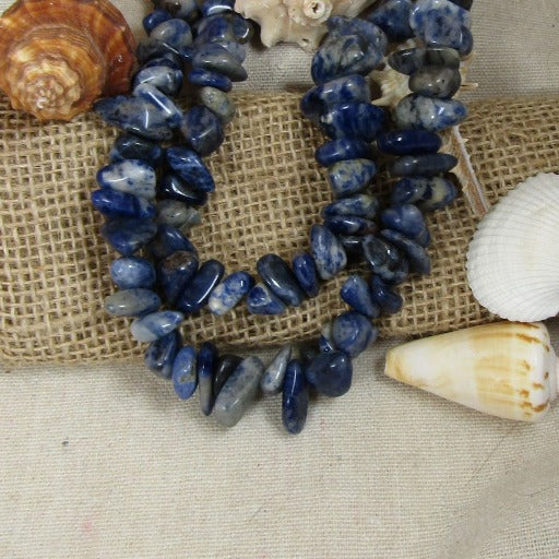 Double Strand Blue Gemstone Necklace - VP's Jewelry