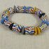African Trade Bead Stretch Bracelet Multi-colored - VP's Jewelry