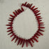 Ruby Red Sea Glass Collar Necklace - VP's Jewelry
