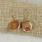 Fair Trade Kazuri Bead Earrings Gold - VP's Jewelry  