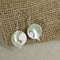 Natural Mother-of-Pearl Coin Drop Earrings - VP's Jewelry