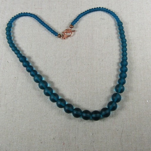 Classic Graduating Turquoise Sea Glass Necklace - VP's Jewelry