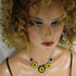 Bright Yellow & Black Flower Black Eyed Susan Necklace - VP's Jewelry