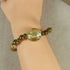 Gold Bangle Bracelet with Handmade Focus - VP's Jewelry