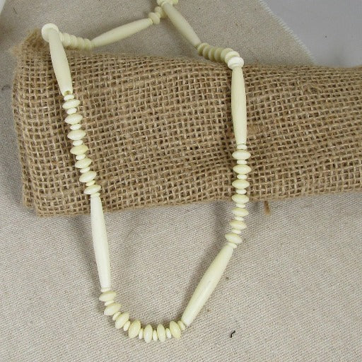 Man's Phillipine Carabao Bone Surfer Necklace - VP's Jewelry