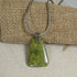 Rare Jasper Prima Verde Gemstone Pendant Necklace - VP's Jewelry