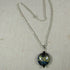 Handmade Artisan Glass Bead Navy Pendant Necklace - VP's Jewelry