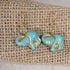 Safari Elephant Turquoise & Gold Earrings - VP's Jewelry