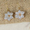 Gold & Crystal Poinsettia Flower Earrings - VP's Jewelry