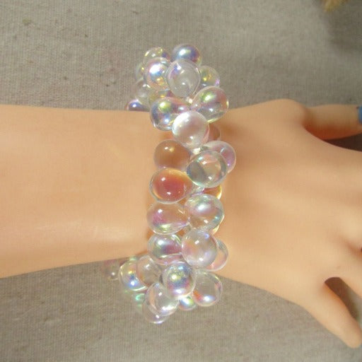 Frosted Teardrop Beaded Bracelet - VP's Jewelry