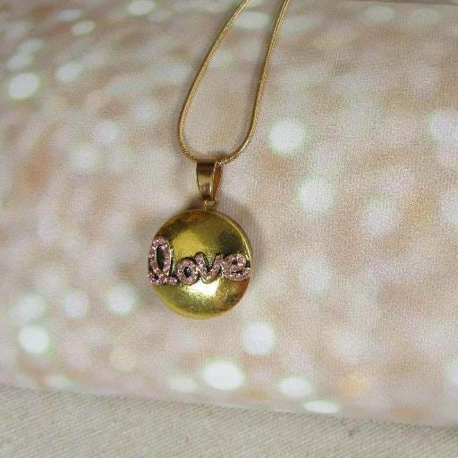 Gold Love Pendant Necklace - VP's Jewelry