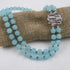Sea Glass Necklace in Sea-foam Blue {Aqua} Double Strand - VP's Jewelry