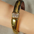 Gold and Leopard Leather Cuff Bracelet - VP's Jewelry