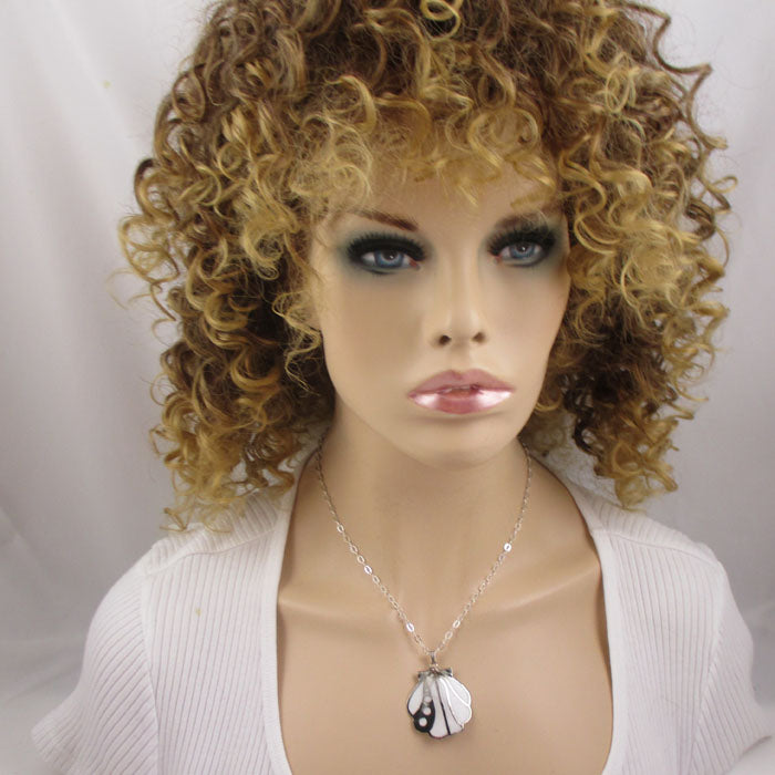 White Scallop Shell Pendant Necklace - VP's Jewelry