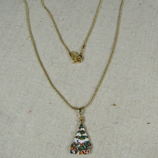 Delicate Christmas Tree Pendant Necklace - VP's Jewelry