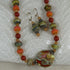 Handmade Artisan Beaded Necklace and Earrings Lampwork - VP's Jewelry  