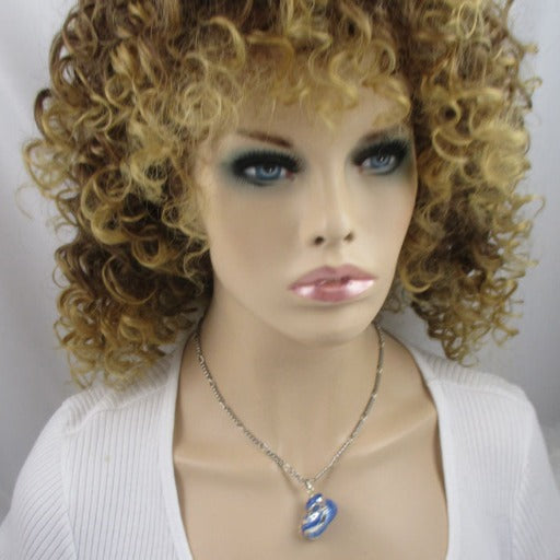 Blue Turban Shell Pendant Necklace - VP's Jewelry