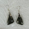 Rare gemstone chalcopyrite  drop earrings VP's Jewelry