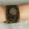 Wide Leather Sparkly Cuff Bracelet - VP's Jewelry