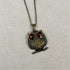 Antique Brass Pendant Necklace Owl