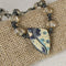 Crystal Bead Necklace with Handmade Polymer Clay Focus - VP's Jewelry