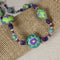 Handmade Bead Necklace with Amethyst and Turquoise - VP's Jewelry