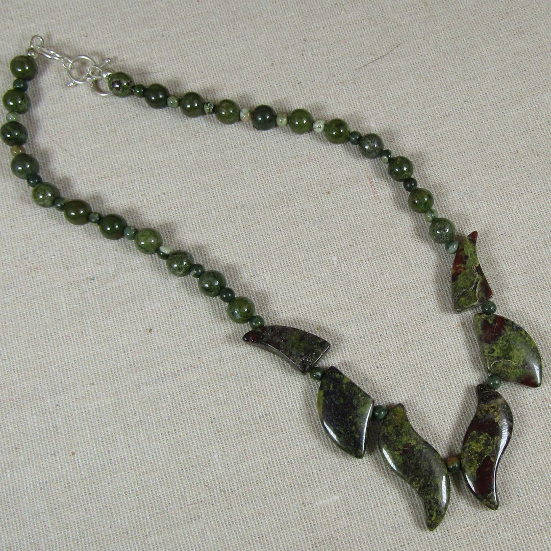 Rain Forest Jasper Gemstone Necklace - VP's Jewelry 