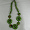 Handmade Apple Green Kazuri Necklace Fair Trade Beads - VP's Jewelry