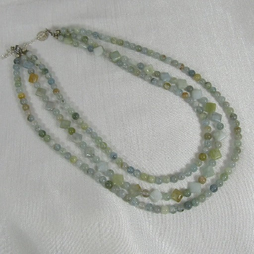 Handmade Aquamarine Gemstone Necklace - VP's Jewelry