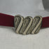 Burgundy Leather Choker Necklace in Wide Soft Supple Leather