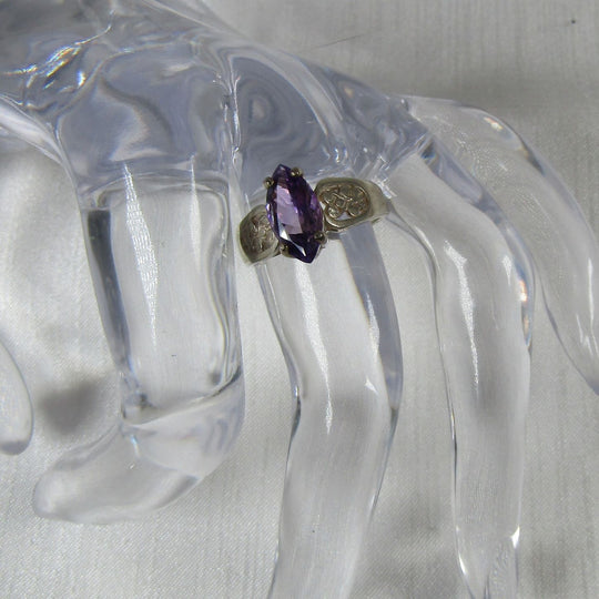 Marquise Cut Amethyst Ring Size 7