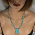 Turquoise and Crystal Beaded Necklace - VP's Jewelry