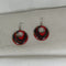 Bold Red Hoop Earrings Unique Jewelry - VP's Jewelry