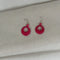 Bright Pink Tagua Nut Ivory Hoop Earrings - VP's Jewelry