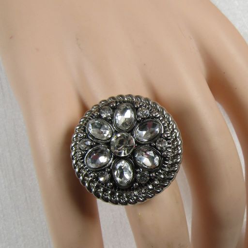 Bling Jewelry Rhinestone Adjustable Statement Ring - VP's Jewelry  