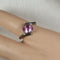 Blush Topaz Gemstone Fashion Right Hand Ring Size 6