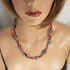 Black & White African Bead Necklace - VP's Jewelry