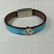 Childs Sad Face Leather Bracelet