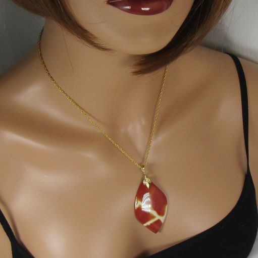 Mookaite Gemstone Pendant Necklace - VP's Jewelry