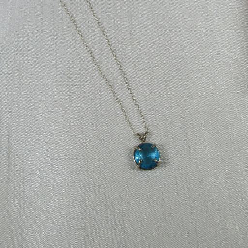 Delicate Child Blue Crystal Pendant - VP's Jewelry