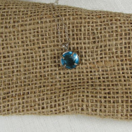Delicate Child Blue Crystal Pendant - VP's Jewelry