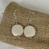 Cream Fair Trade Kazuri Bead Earrings - VP's Jewelry  
