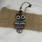 Antique Gold Multi-colored Hoot Owl Pendant Necklace - VP's Jewelry