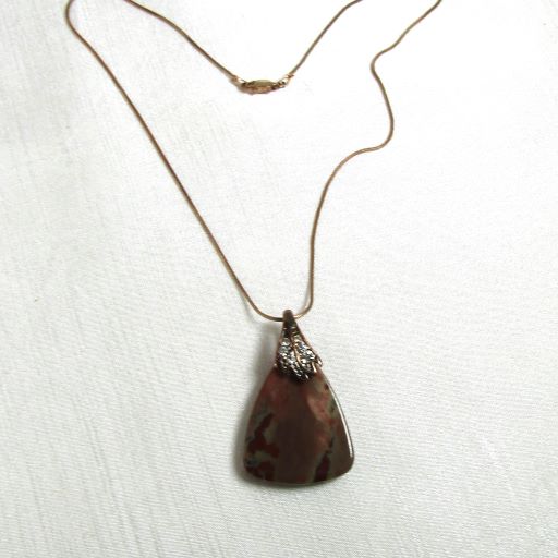 Gemstone & Copper Pendant Necklace - VP's Jewelry